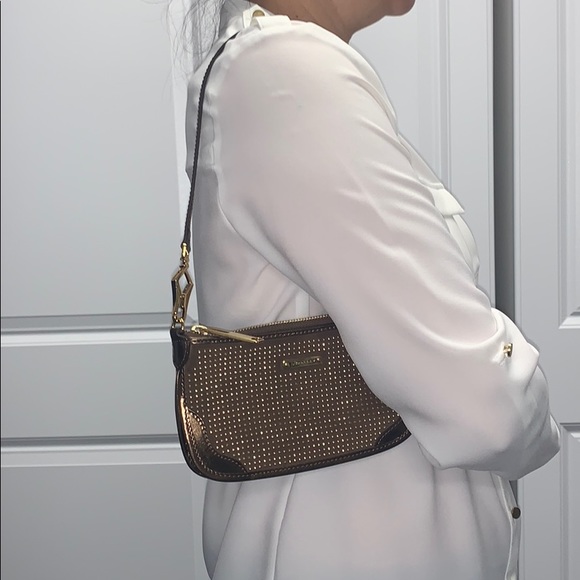 Burberry Gold Studded Mini Bag - Picture 3 of 8